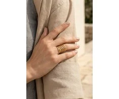 Emily Westwood Olivia multi-row stylish open ring EWR260791G