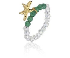 Emily Westwood Rosalie Starfish Bead Ring EWR23036G