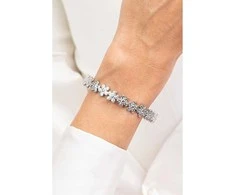 Emily Westwood Solid steel flower bracelet EWB250165S