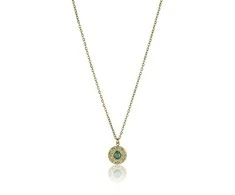 Emily Westwood Timeless auksinis-plated pakabukas with turquoise EWN23029G