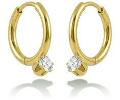 Emily Westwood Timeless auksinis-plated rings with crystals EWE260829G