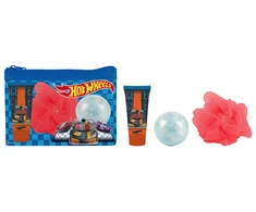 EP Line Kvepalai vaikams Dětské parfémy Hot Wheels dovanų rinkinys dušo gelis 35 ml, vonios bomba, prausimo kempinė ir kosmetinė