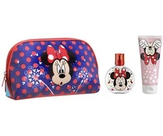 Disney Minnie Toilet Bag rinkinys vaikams (kosmetinė + EDT, 50 ml + dušo gelis, 100 ml)