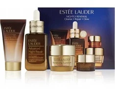 Estee Lauder Nightly Renewal Cleanse + Repair + Glow, 50 ml +, 30 ml +, 15 ml +5 ml