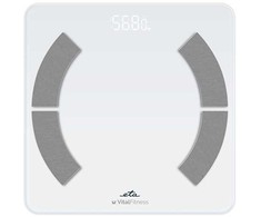 ETA asmeninės svarstyklės | ETA277990000 Vital Fitness | Maksimalus svoris (keliamoji galia) 180 kg | Tikslumas 100 g | Kūno masės indekso (KMI) matavimas | Baltas