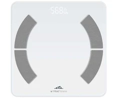 ETA asmeninės svarstyklės | ETA277990000 Vital Fitness | Maksimalus svoris (keliamoji galia) 180 kg | Tikslumas 100 g | Kūno masės indekso (KMI) matavimas | Baltas