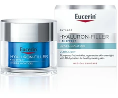 Eucerin Hyaluron-Filler+3x Effect naktinis drėkinamasis gelis (Hydra Night Gel) 50 ml