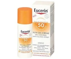 Eucerin Sun Oil Control Dry Touch Face Sun Gel-Kreminis SPF 50+ kreminis gelis nuo saulės, 50 ml