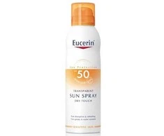 Eucerin Skaidrus purškiamas įdegis Dry Touch SPF 50,200 ml