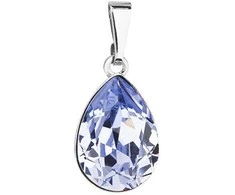 Evolution Group Žavus pakabukas su Swarovski kristalu Drop 54016.3 levandų spalvos