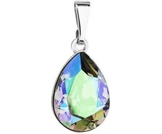 Evolution Group Žavus pakabukas su Swarovski kristalu Drop 54016.5 rojaus blizgesys