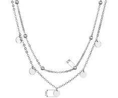 Evolution Group Double sidabrinis pendant pakabukas 62007