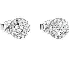 Evolution Group Auskarai su skaidriais kristalais 31136.1