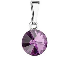 Evolution Group Madingas pakabukas su Swarovski kristalu 54018.3 ametistas