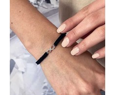 Evolution Group Juodas textile bracelet Infinity 13002.3