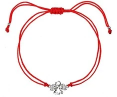 Evolution Group Raudona kabalos apyrankė su angelu 13020.3