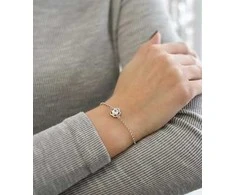 Evolution Group Sidabrinis apyrankė su Swarovski kristalu 33117.1