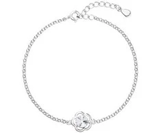 Evolution Group Sidabrinis apyrankė su Swarovski kristalu 33117.1