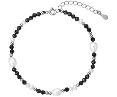 Evolution Group Sidabrinis bracelet with pearls and spinels 13113.3