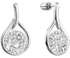 Evolution Group Timeless sidabrinis auskarai su Swarovski 31305.1