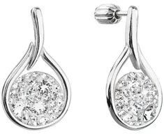 Evolution Group Timeless sidabrinis auskarai su Swarovski 31305.1