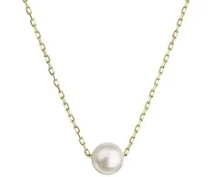Evolution Group Women´s auksinis pakabukas with real pearl 92P00027