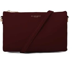 FLORA &amp; CO Dámská crossbody kabelka 2388 Rouge Fonce