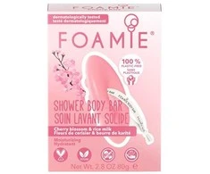Kietasis kūno prausiklis Foamie Body Bar Cherry Kiss, su vyšniomis ir ryžių pienu