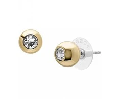Fossil Bright Baubles paauksuoti auskarai su cirkoniais JA7251710