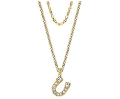Fossil Gold-plated pakabukas for good luck Horseshoe JF04906710