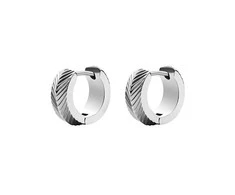 Fossil Elegantiški plieniniai auskarai su lanku Harlow JF04666040