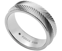 Fossil Elegantiškas plieno žiedas Harlow JF04667040