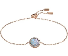 Fossil Gold-plated bracelet with zircons Mother of Pearl JF04937791