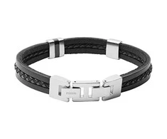 Fossil Graži vyriška odinė apyrankė Vintage Casual JF03686040