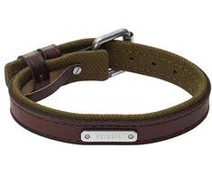 Fossil Leather bracelet for men Everett JA7315998