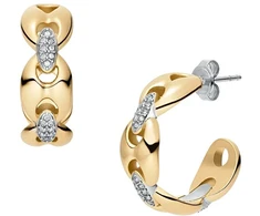 Fossil Matching auksinis-plated earrings Heritage JF04930998
