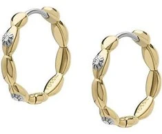 Fossil Tinkantys auksu dengti auskarai su žiedais Evil Eye JF04795710