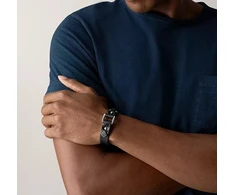 Fossil Men's robust leather bracelet JF04946040