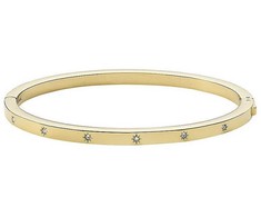 Fossil Solid auksinis-plated bracelet with zircons Shine Bright JF03872710