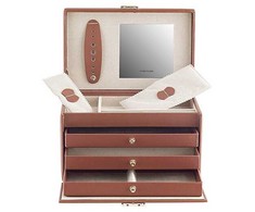 Friedrich Lederwaren Cordoba 26217-3 modern ruda jewelry box