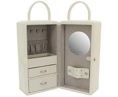 Friedrich Lederwaren Luxury baltas jewelry box Milano 20141-9