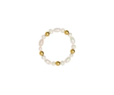 Furiosa Adjustable auksinis-plated ring with real pearls Ariel Pearls SR-ARIEL-G