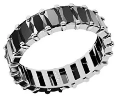 Furiosa Crush Noir ring with juodas cubic zirconia SR-CRUSHNOIR-S