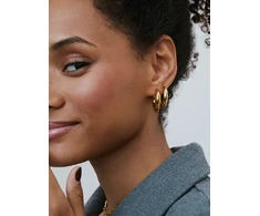 Furiosa Gold-plated Chubby Hoop SE-CCHUBBYH-G