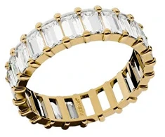 Furiosa Gold-plated ring with clear cubic zirconias Crush SR-CRUSH-G