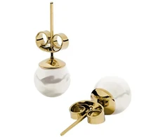 Furiosa Gold-plated stud earrings Pearl Dot SE-PEARLDOT-G