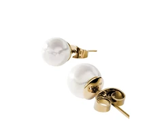 Furiosa Gold-plated stud earrings Pearl Dot SE-PEARLDOT-G