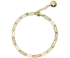 Furiosa Matching auksinis-plated Paperclip Vibe bracelet SB-VIBEB-G