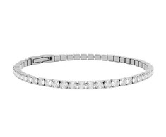 Furiosa Sparkling tennis bracelet with clear Swarovski crystals SB-TENNIS-S