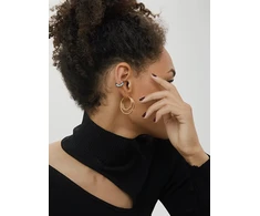 Furiosa Steel single earring Bubbly Cuff SE-BUBBLY-S